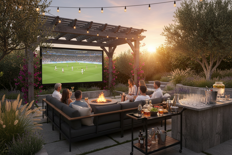 Sport watching Backyard