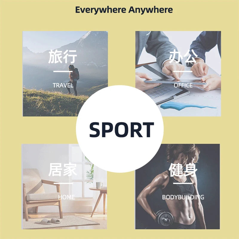 Vacuum insulated thermos flask for sports use, featured in a collage layout